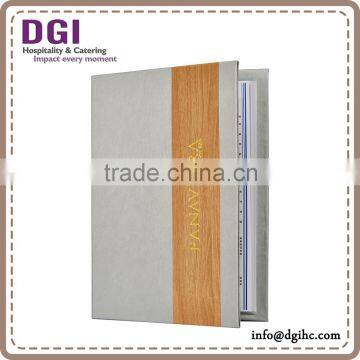Quad Booklet Menu Covers / cheap hotel supplies provided fashion menu holder