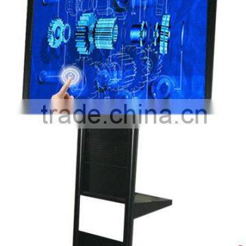 55 Inch All In One LCD Kiosk IR Touch Advertising Player Monitor