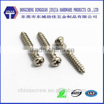 zinc plated cross recess pan head phillips shoulder self tapping screws