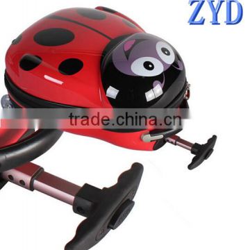 2014 new product ladybug cartoon kid trolley school bag manufacturer in china