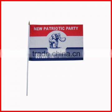 30*45cm top quality plastic pole hand flag