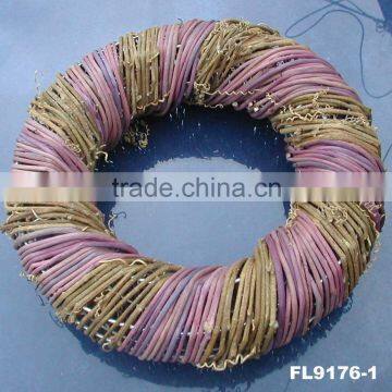 Colorful Wicker Wreath