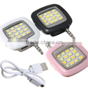 Celll Phone Selfie LED Flash Lighting Fill Light For IOS Android WP, Mobile Phone Camera External Flash LED Fill