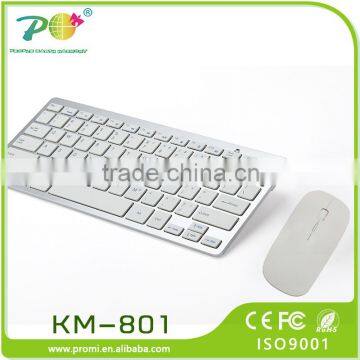 POM Top sale mini wireless keyboard and mouse combo KM-801