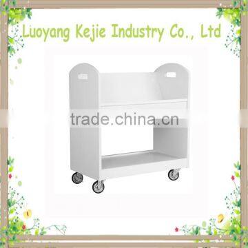 Cheap and high quality office carts with wheels useful acrylic book cart with rolling casters book cart for sale