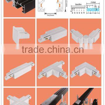 wholesale cheap single Circuits 3 Wires Track with track accessories For LED Track light