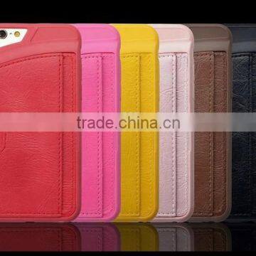 Multiple Function Leather Back Cover For Cell Phone For iPhone 6