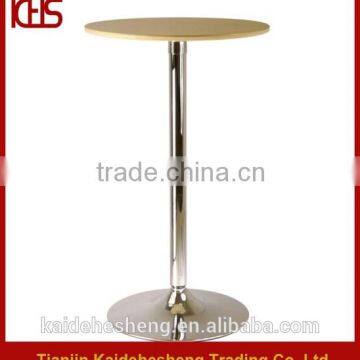 Fashion Wooden Chrome Frame Bar Table