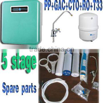 5 stage 50GPD pure water drinking kitchen ro system