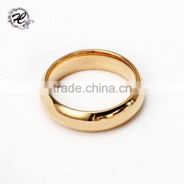 High pilishing smooth Stainless steel latest simple gold ring designs for girls O ring