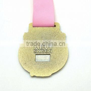 Superior Quality Antique Bronze Sport Style Baskeball Medal photo-2