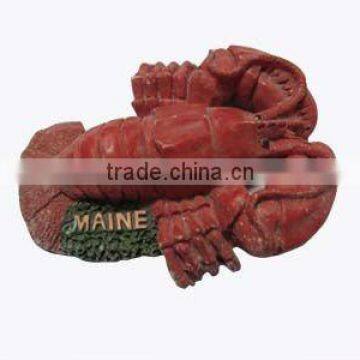 High quality resin fridge magnet,the lobster design