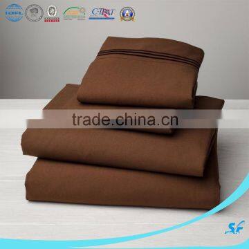 Hotel Use and 4 pcs Quantity embroidered bed sheet sets                        
                                                Quality Choice