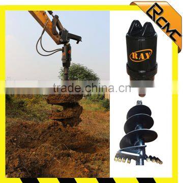 Post hole auger dillin gmachine for sked steer loader