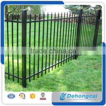 Used Security Galvanzied Power Coated Wrought Iron Fence/Stel Garden Fencing