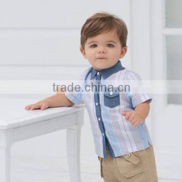 DB501 dave bella 2014 summer 100% cotton baby shirts baby tops baby boy blouse                        
                                                Quality Choice