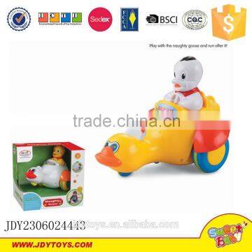 2016 the new products battery operated naughty duck electric plastic duck