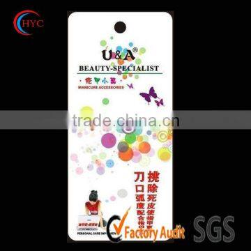 special beautiful girl paper hang tags