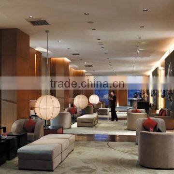 Star hotel lobby sofa stool with coffee table IDM-L001