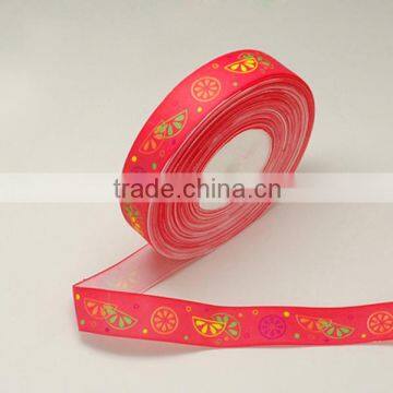 1" Single Face Printed Grosgrain Ribbon, Celebrate Polyester Ribbon(SRIB-S011-25mm-1)