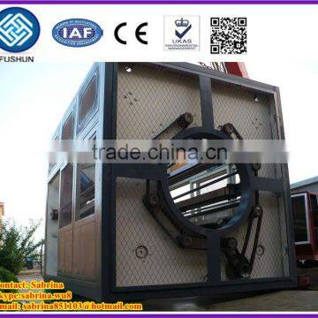 Plastic pipe pulling machine/haul-off unit