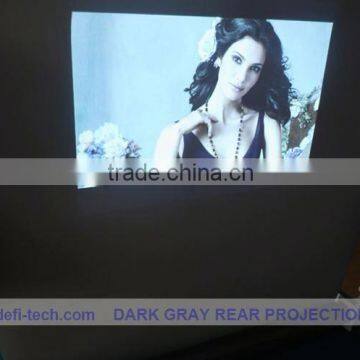 Fast shipping Dark grey / Transparent Rear Projection Screen Film( for cinema)