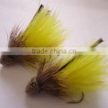Muddler marabou yellow Streamer trout fishing flies