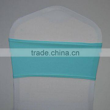 Turquoise spandex chair band/sash for chair cover