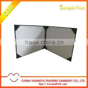 Hot Sell Gold Stamp Smooth Leatherette Diploma Cover photo-2