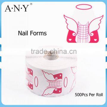 ANY 2015 Professional Plastic Butterfly Nail Shaper Form 500 Pcs