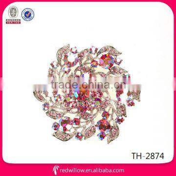 Factory directly Korea Fashion Large Diamond Shape Rhinestone Brooch Bouquet For Wedding