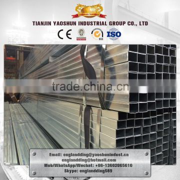 3mm Pre Galvanized Square tube/ thick wall gi square tube