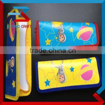 good price PP plastic sliding zipper pencil box zipper pencil bag