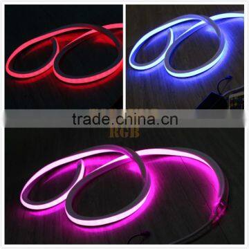 50 meter spool 24V DC square rgb neon led tube 24v for home