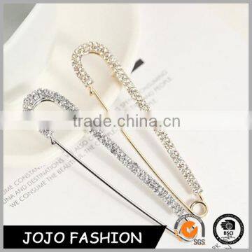 Fashion elegant diamond brooch pin small scarf ring brooch