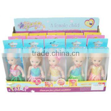 12pcs 3.5" fairy custom dolls for girls