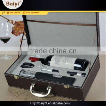 Modern Style Perfect Wine Accessories 3 Piece Wedding Sets With Box