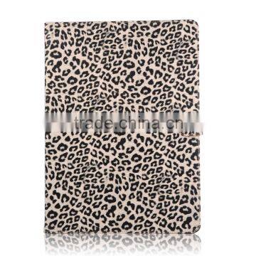 leopard pattern leather cover case for ipad pro,for apple ipad pro case