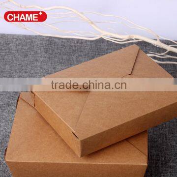 PE kraft paper food container/PE kraft paper box for food packaging/Take out box