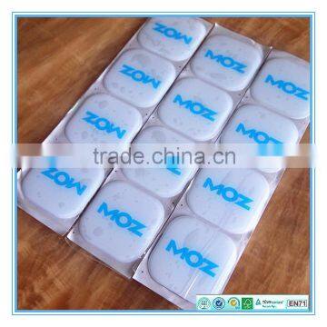 70*70mm square silk-screen epoxy sticker