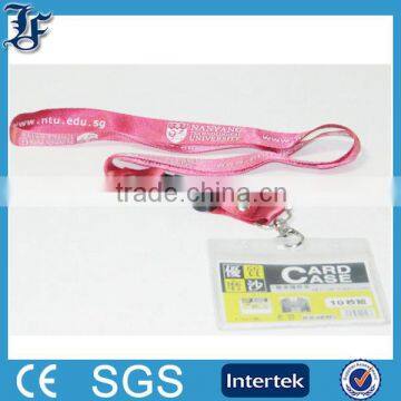 2014 hot sale printing custom lanyards pvc id card holder