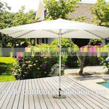 Outdoor Aluminium Giant Middle Pole Umbrella White Garden Parasol Cheap Price photo-2