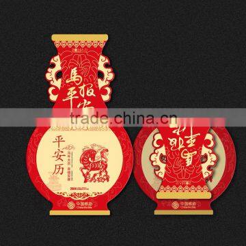 Custom Design Double White Metal Spiral 2014 Wall