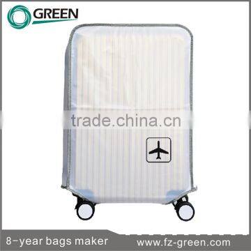 White Protective plastic covers for suitcase covers