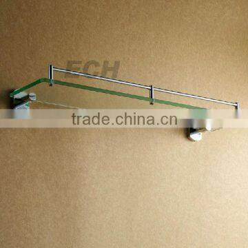 Stainless steel bathroom glass shelf
