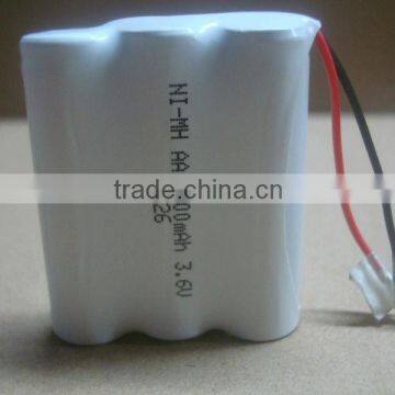 3.6v nimh rechargeable battery packs