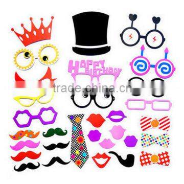 STOCK for LeeSky New Design Accessories Glass Cap Moustache Lips Photo Booth Wedding Birthday Party Props Photo Booth Wholesale