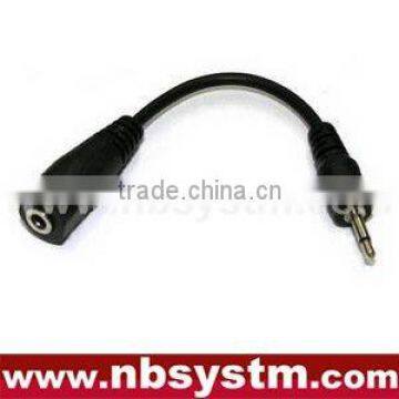 2.5mm mono plug to DC jack cable adapter