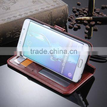 2016 Hot Sale New Model Wallet Case For Samsung Galaxy S6 Edge Plus