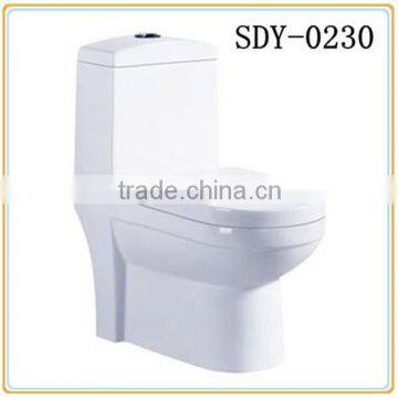 Hot sale ceramic toilet bowl bathroom toilet wc sanitary ware one piece siphonic toilet